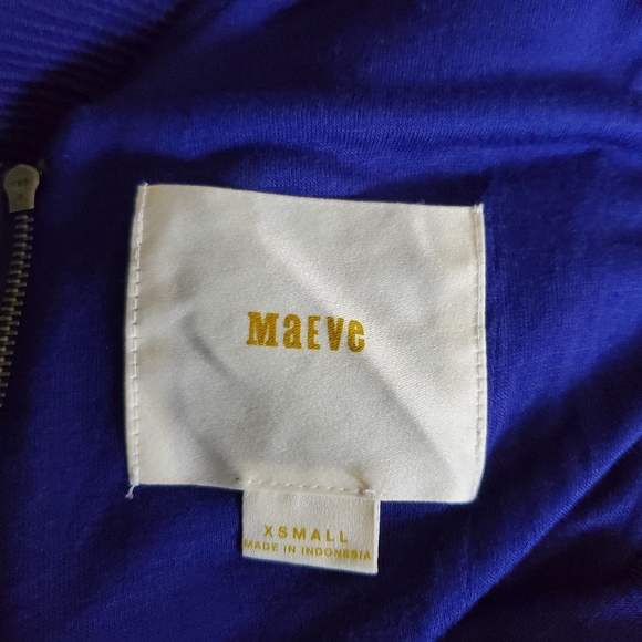 Anthropologie Maeve Ruffles Ottoman Dress Blue - Picture 8 of 9